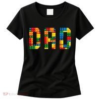 Dad Brick Builder Funny Blocks Master Builder Women's T-Shirt thumb 0