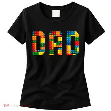 Dad Brick Builder Funny Blocks Master Builder Women's T-Shirt