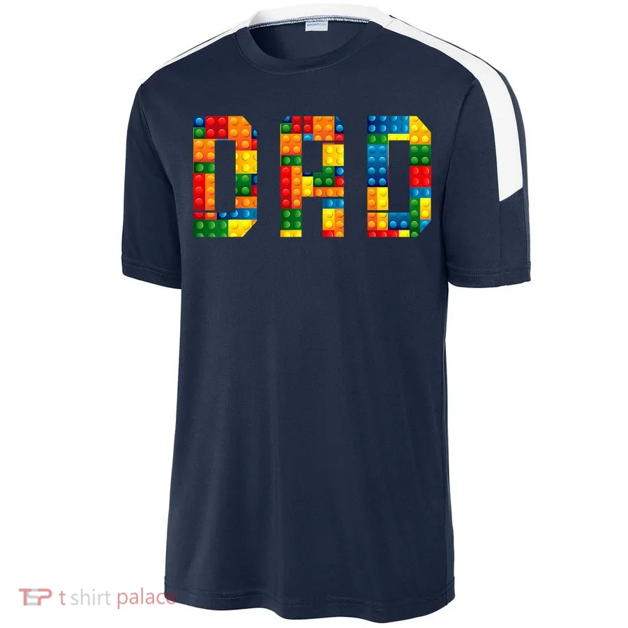 Dad Brick Builder Funny Blocks Master Builder Soccer Jersey
