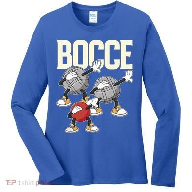 Dabbing Bocce Ball With Jack Bocci Dab Bocce Ball Gift Women's Long Sleeve Shirt