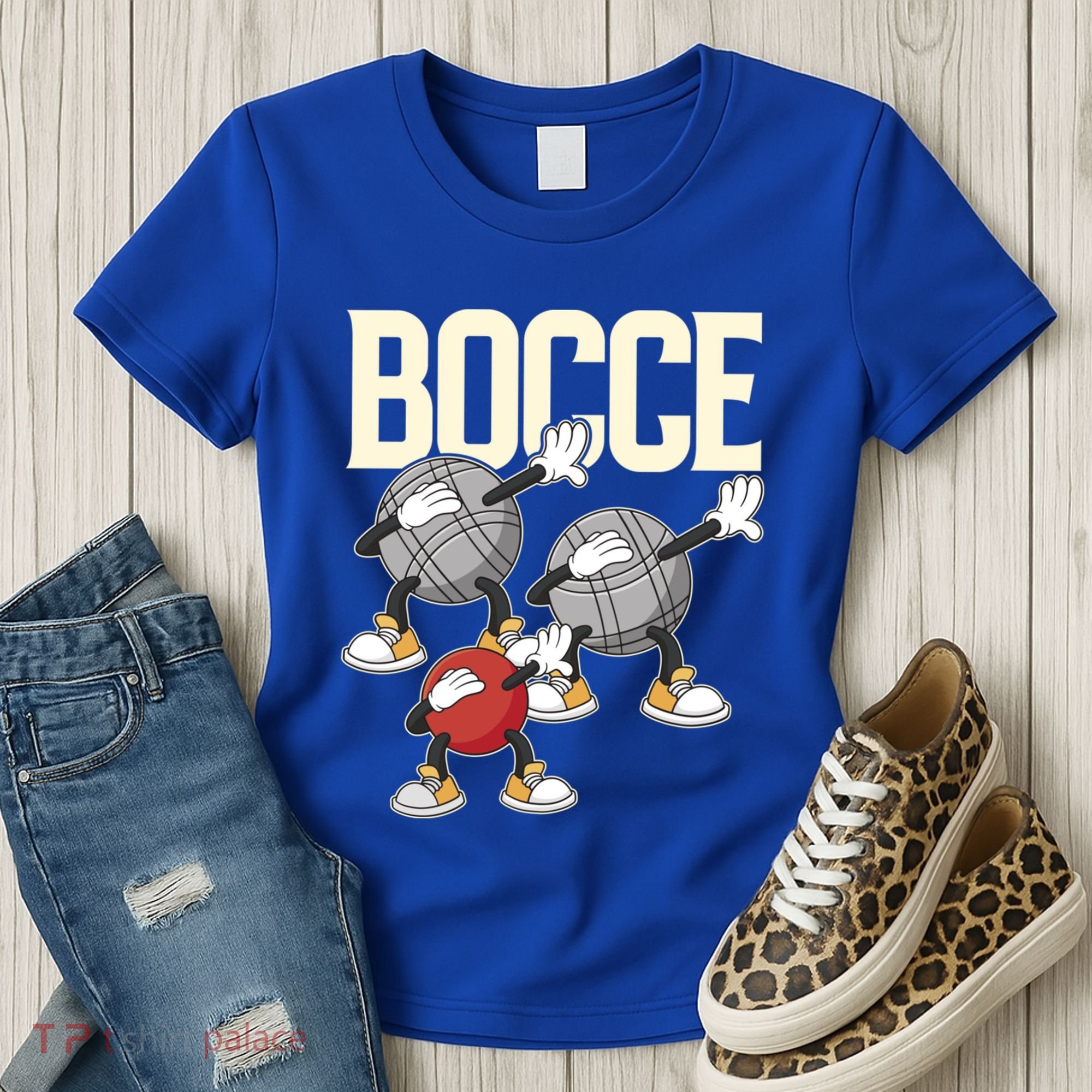 Dabbing Bocce Ball With Jack Bocci Dab Bocce Ball Gift Women's T-Shirt