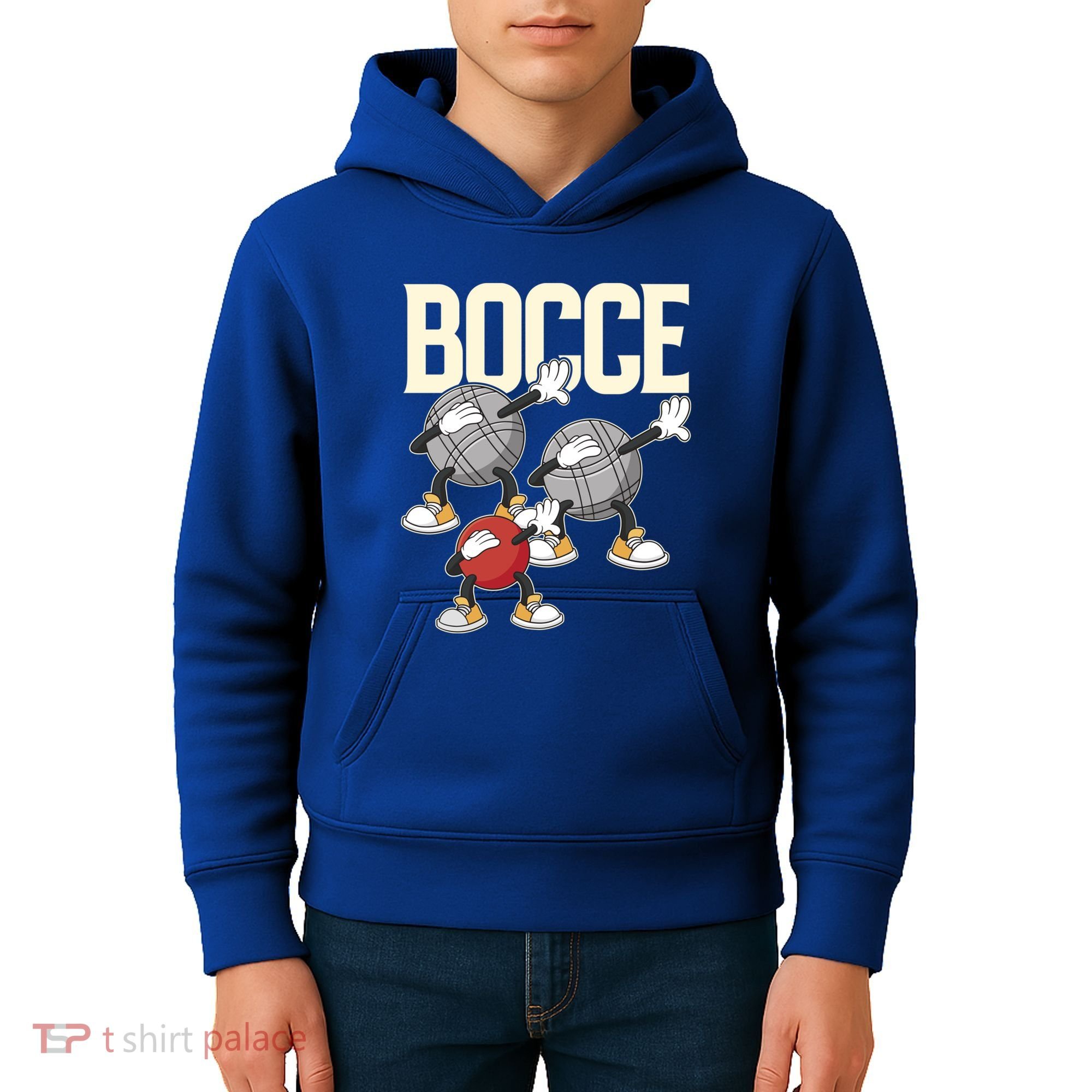 Dabbing Bocce Ball With Jack Bocci Dab Bocce Ball Gift Kids Hoodie