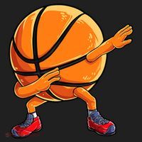 Dabbing Basketball Ball Funny  Sports Player Women's Sweatshirt thumb 2