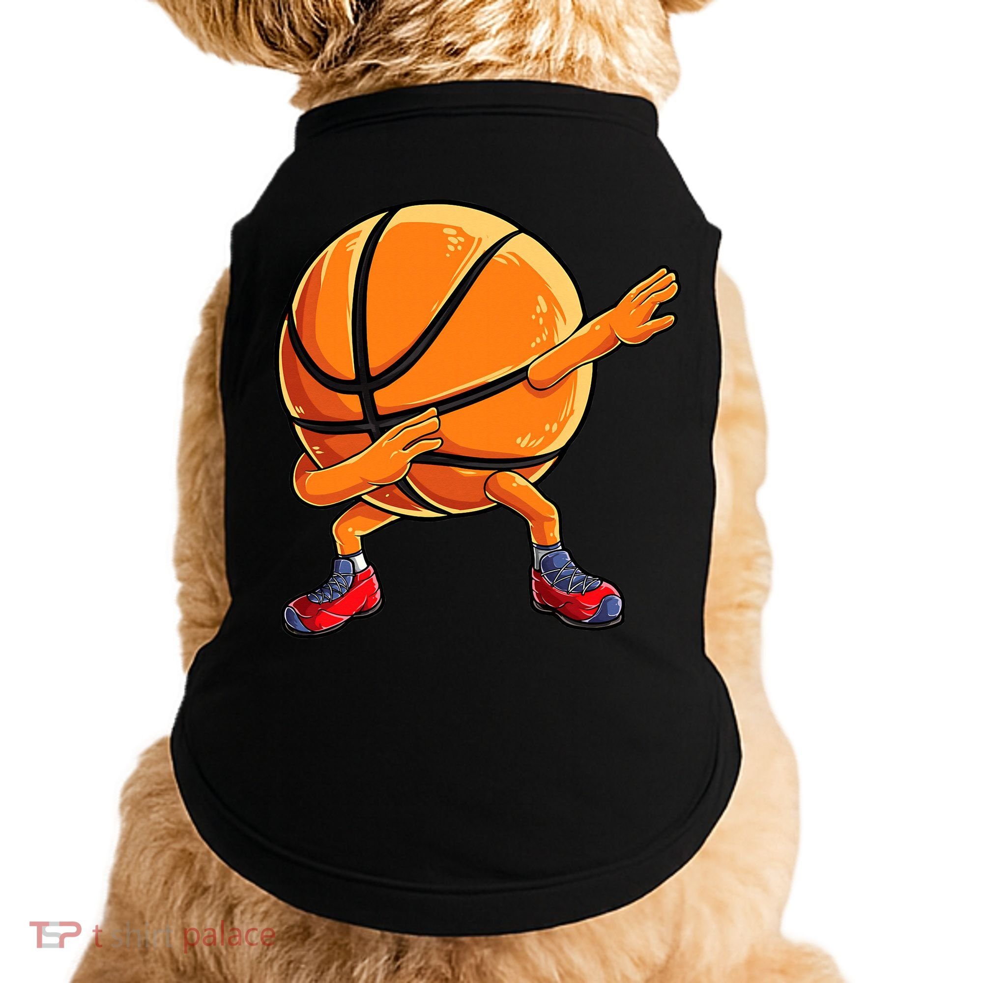 Dabbing Basketball Ball Funny  Sports Player Doggie Tank