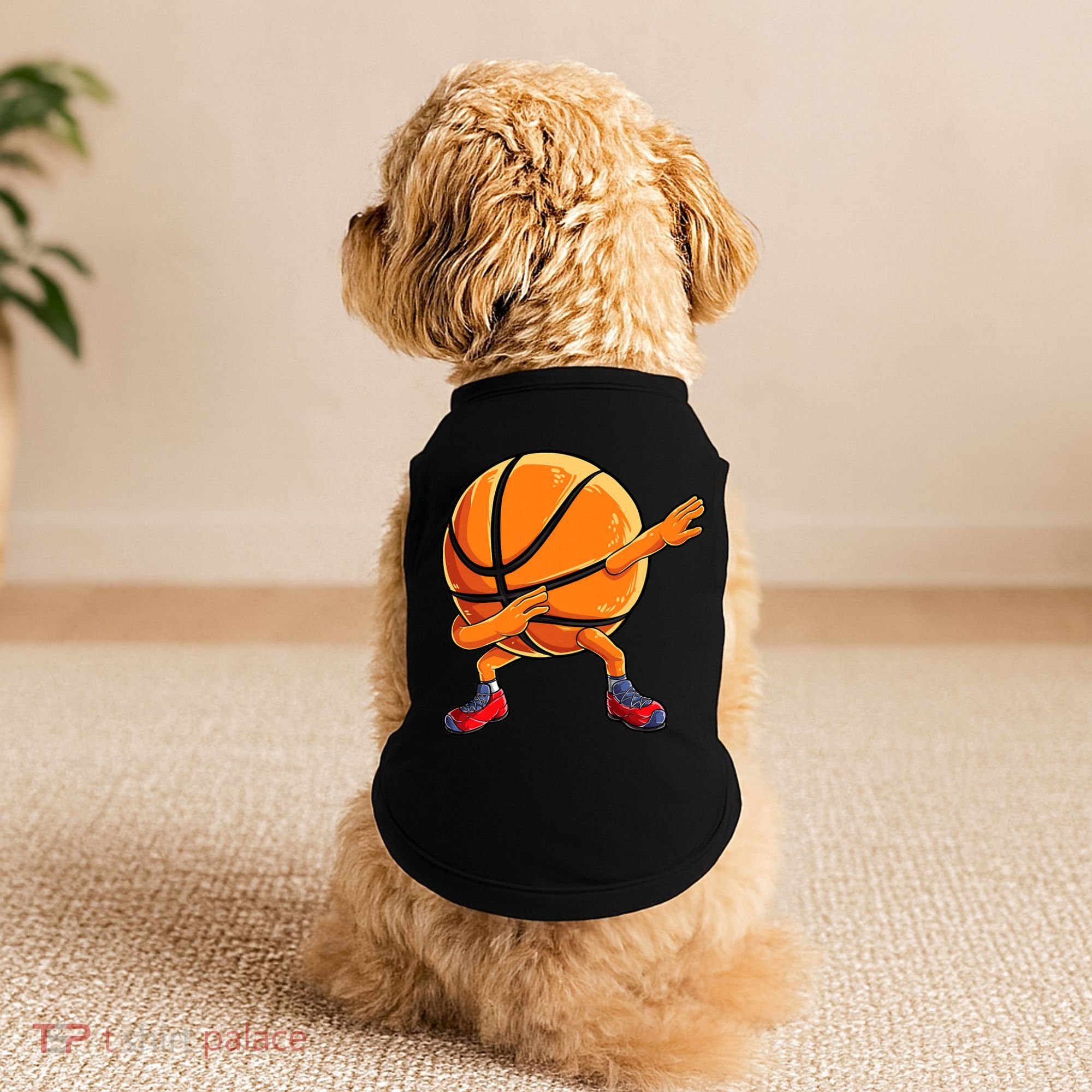 Dabbing Basketball Ball Funny  Sports Player Doggie Tank