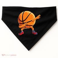 Dabbing Basketball Ball Funny  Sports Player USA-Made Doggie Bandana thumb 0