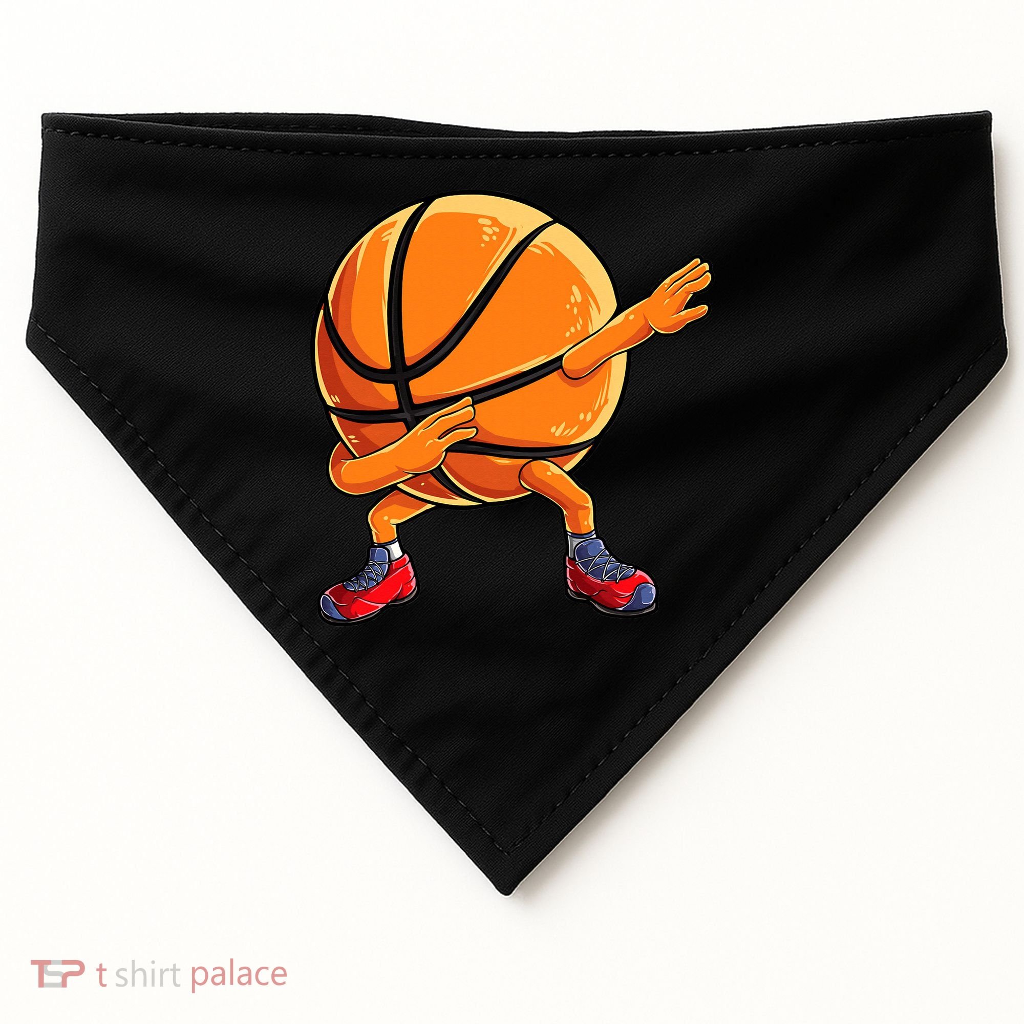 Dabbing Basketball Ball Funny  Sports Player USA-Made Doggie Bandana