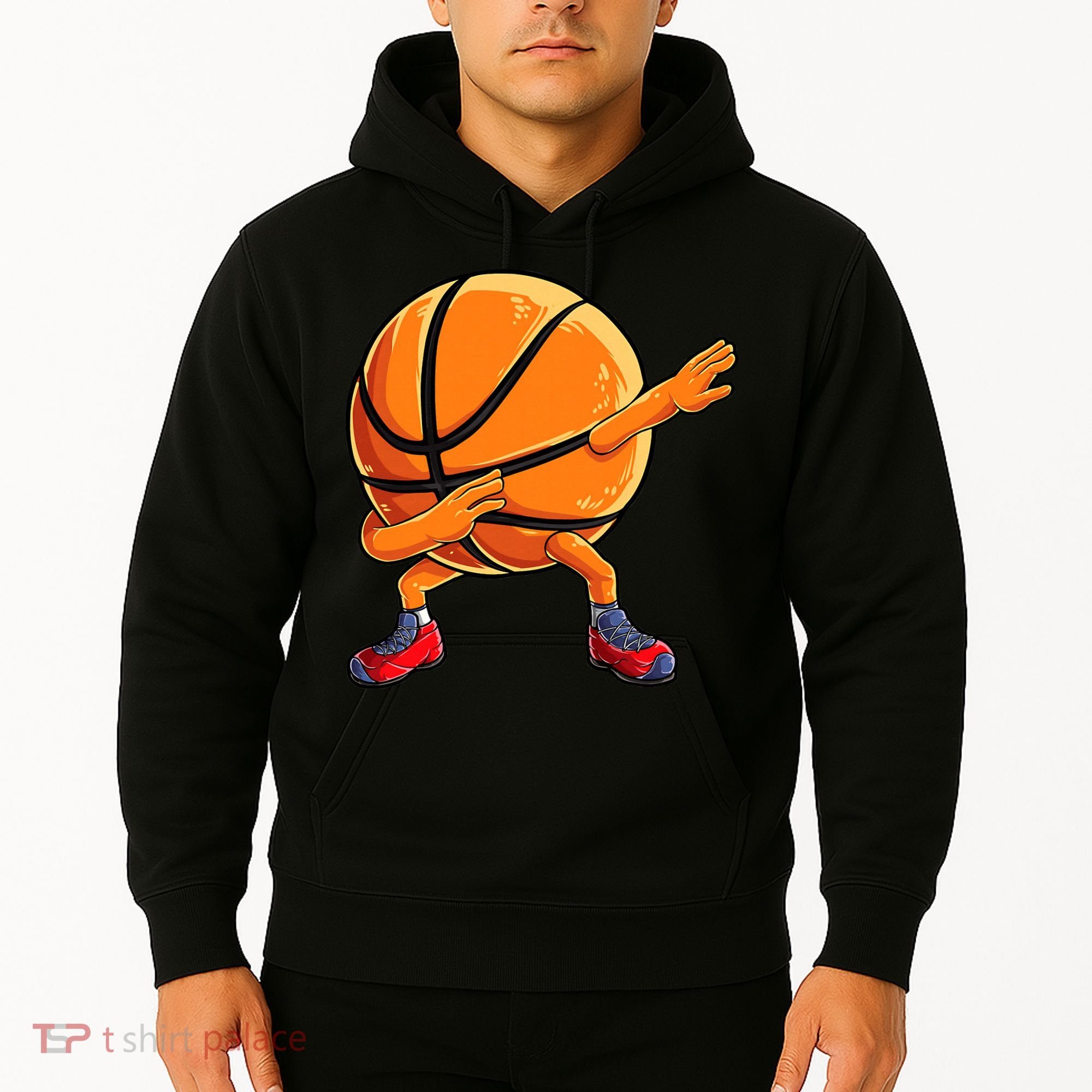 Dabbing Basketball Ball Funny  Sports Player Hoodie