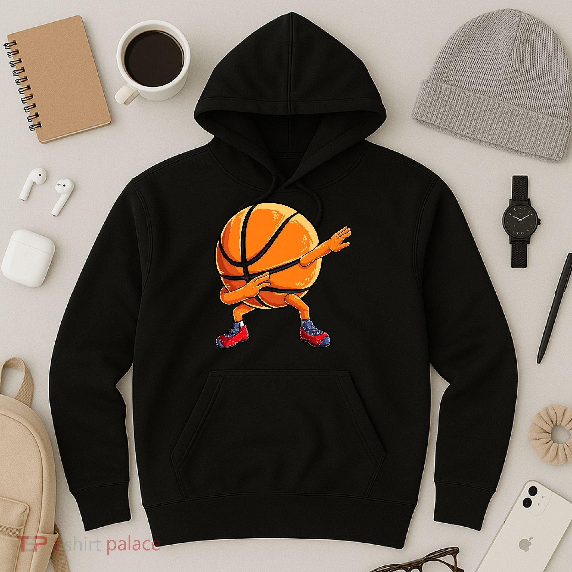 Dabbing Basketball Ball Funny  Sports Player Hoodie