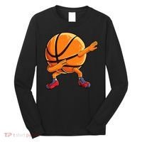 Dabbing Basketball Ball Funny  Sports Player Long Sleeve Shirt thumb 0