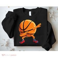 Dabbing Basketball Ball Funny  Sports Player Sweatshirt thumb 2
