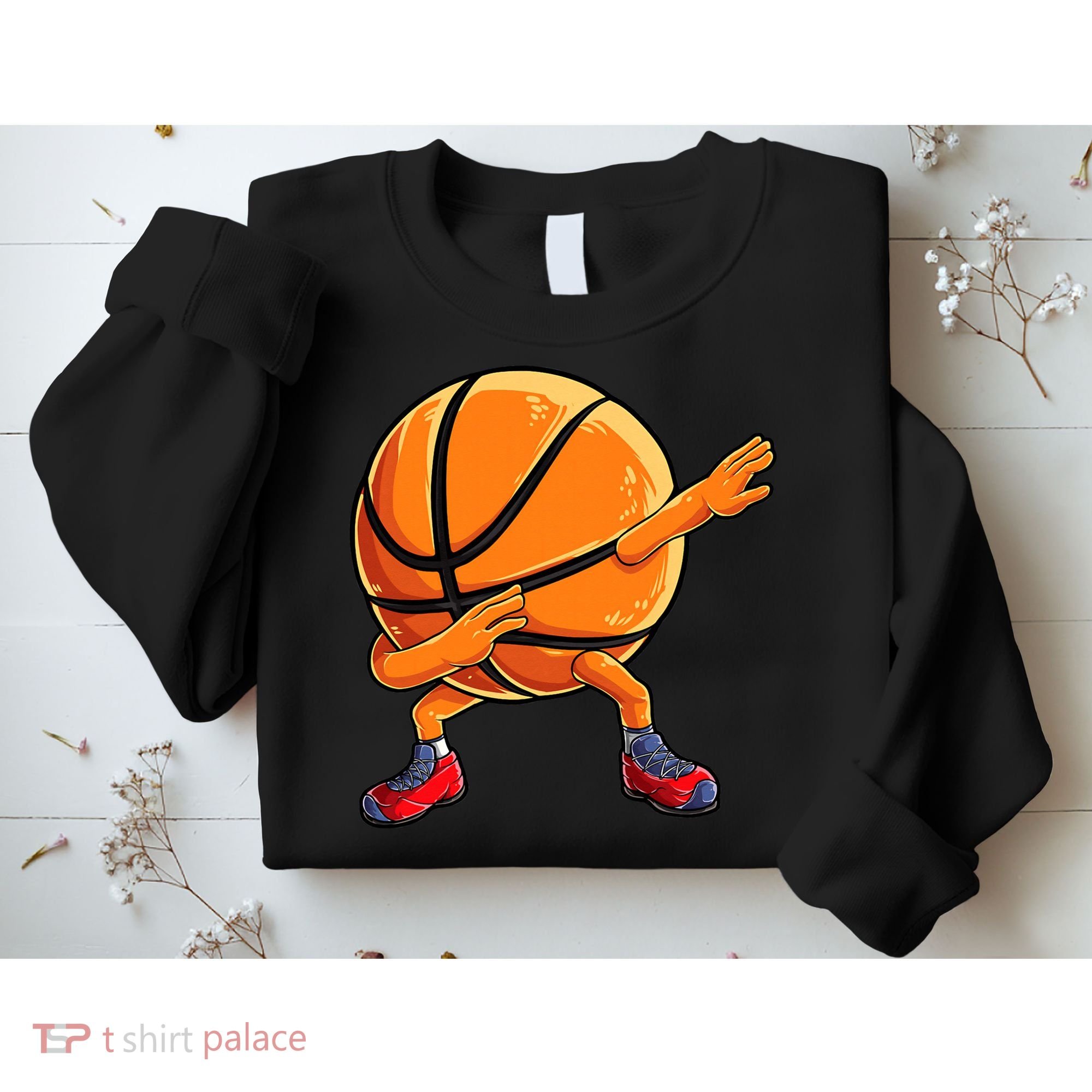 Dabbing Basketball Ball Funny  Sports Player Sweatshirt