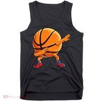 Dabbing Basketball Ball Funny  Sports Player Tank Top thumb 0