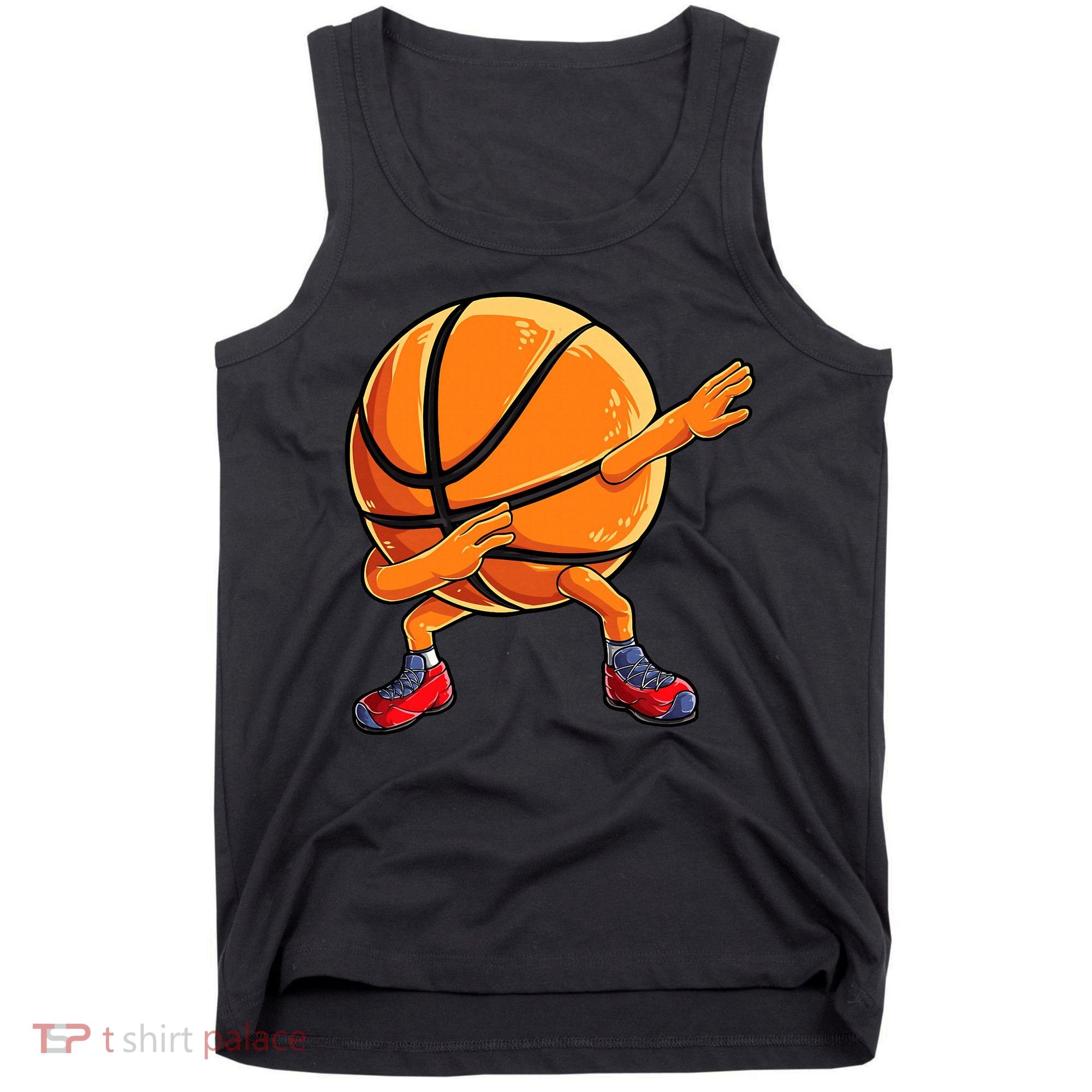 Dabbing Basketball Ball Funny  Sports Player Tank Top