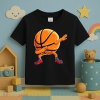 Dabbing Basketball Ball Funny  Sports Player Toddler T-Shirt thumb 3
