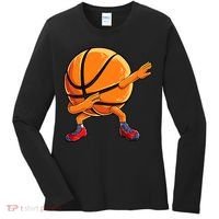 Dabbing Basketball Ball Funny  Sports Player Women's Long Sleeve Shirt thumb 0