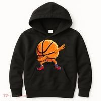 Dabbing Basketball Ball Funny  Sports Player Kids Hoodie thumb 0