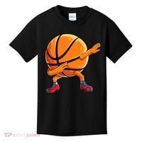 Dabbing Basketball Ball Funny  Sports Player Kids T-Shirt thumb 0