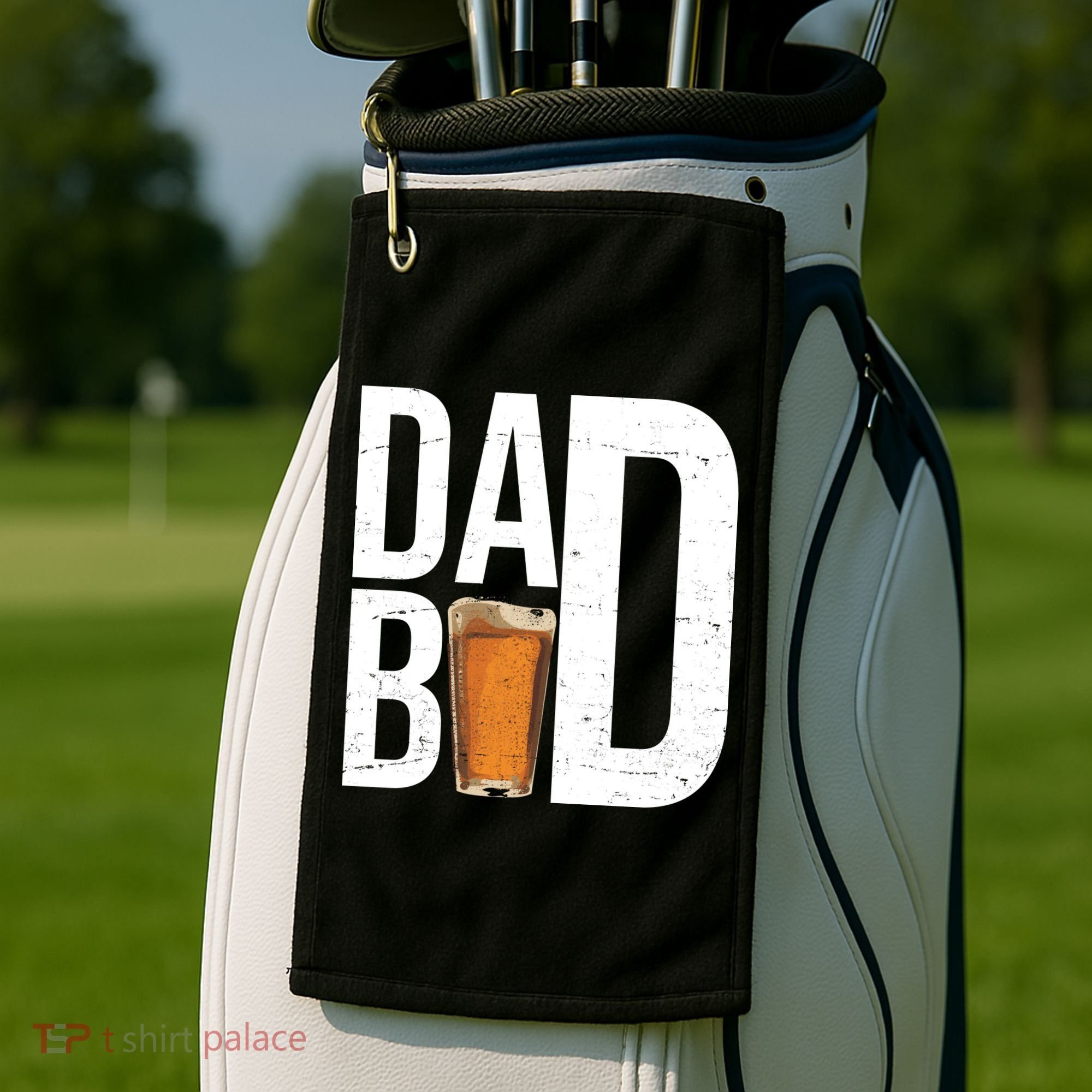 Dad Bod Beer Golf Towel