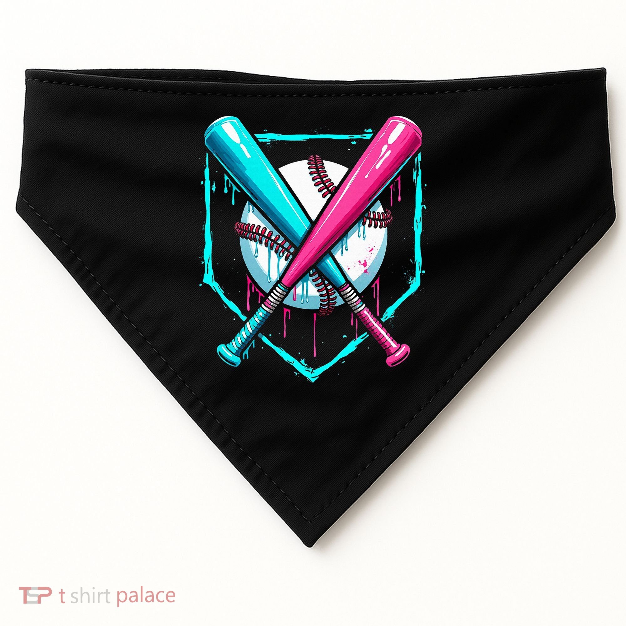 Drip Baseball Bat Baseball Drip USA-Made Doggie Bandana