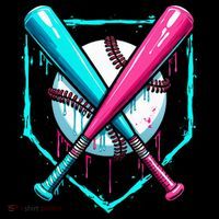 Drip Baseball Bat Baseball Drip Long Sleeve Shirt thumb 2