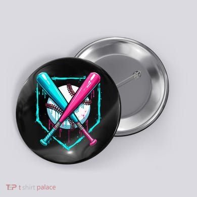 Drip Baseball Bat Baseball Drip Button