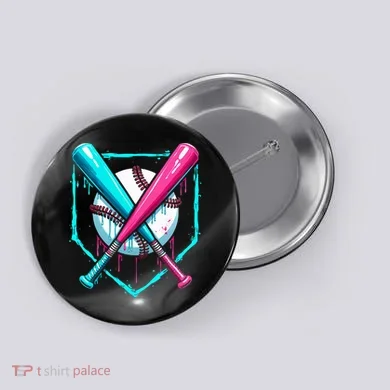 Drip Baseball Bat Baseball Drip Button