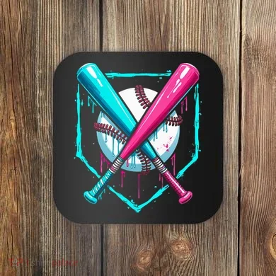 Drip Baseball Bat Baseball Drip Coaster