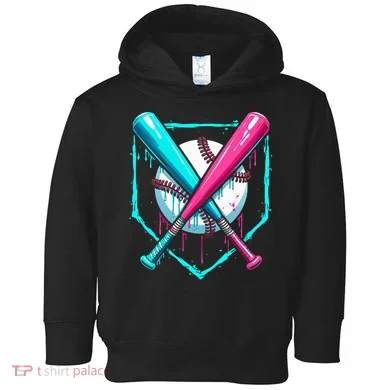 Drip Baseball Bat Baseball Drip Toddler Hoodie