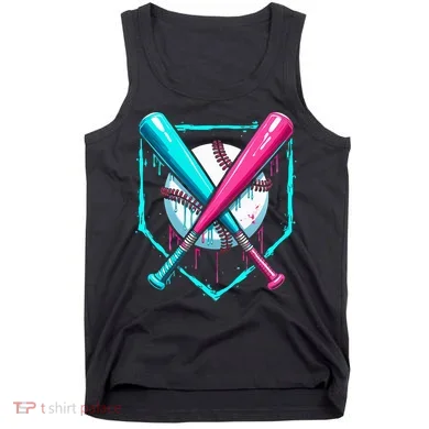 Drip Baseball Bat Baseball Drip Tank Top