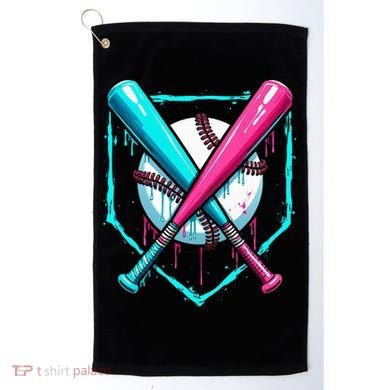 Drip Baseball Bat Baseball Drip Golf Towel