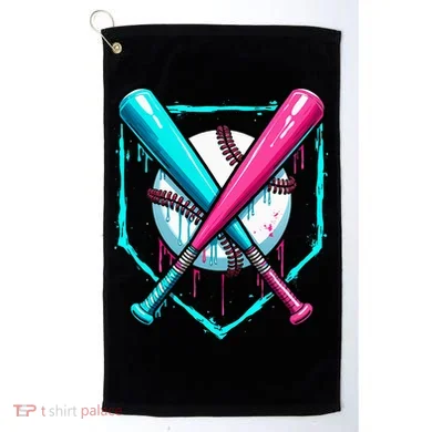 Drip Baseball Bat Baseball Drip Golf Towel