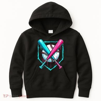 Drip Baseball Bat Baseball Drip Kids Hoodie