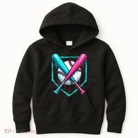 Drip Baseball Bat Baseball Drip Kids Hoodie thumb 0