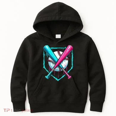 Drip Baseball Bat Baseball Drip Kids Hoodie