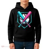 Drip Baseball Bat Baseball Drip Kids Hoodie thumb 4