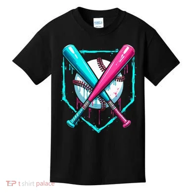 Drip Baseball Bat Baseball Drip Kids T-Shirt