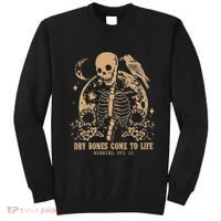 Dry Bones Come To Life Floral Skeleton Sweatshirt thumb 0