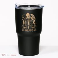 Dry Bones Come To Life Floral Skeleton Tumbler thumb 0
