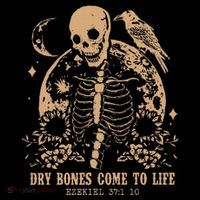 Dry Bones Come To Life Floral Skeleton Mousepad thumb 1