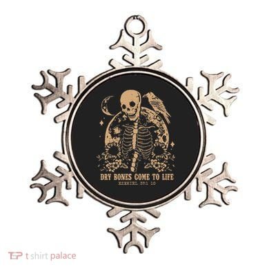 Dry Bones Come To Life Floral Skeleton Ornament