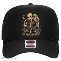 Dry Bones Come To Life Floral Skeleton Hat thumb 0