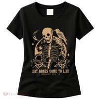 Dry Bones Come To Life Floral Skeleton Women's T-Shirt thumb 0