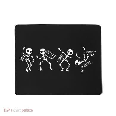 Dry Bones Come Alive Relaxed Funny Skeleton Dancing Mousepad