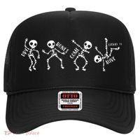 Dry Bones Come Alive Relaxed Funny Skeleton Dancing Hat thumb 0