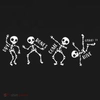 Dry Bones Come Alive Relaxed Funny Skeleton Dancing Toddler Hoodie thumb 2