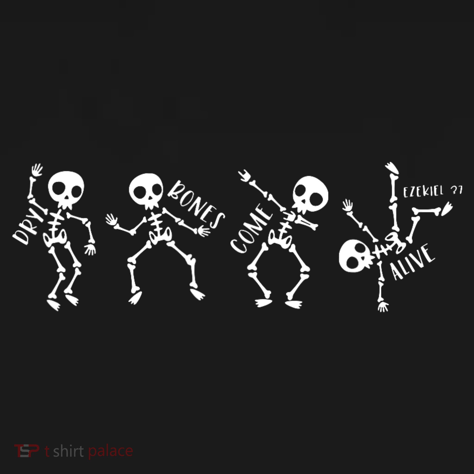 Dry Bones Come Alive Relaxed Funny Skeleton Dancing Women's T-Shirt