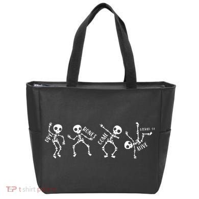 Dry Bones Come Alive Relaxed Funny Skeleton Dancing Tote Bag