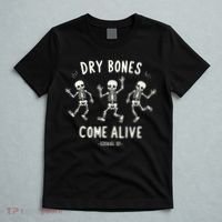 Dry Bones Come Alive Funny Skeleton Dancing Meme Gift T-Shirt thumb 5