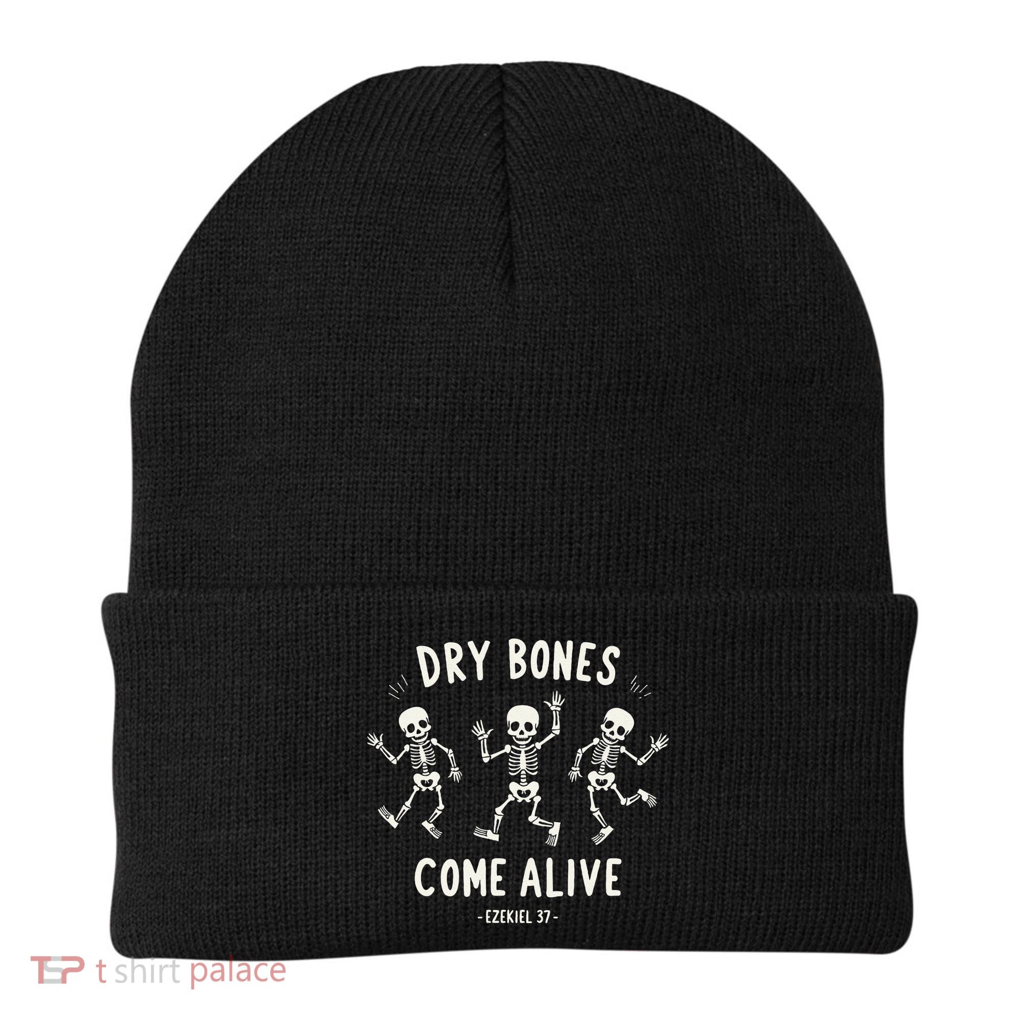 Dry Bones Come Alive Funny Skeleton Dancing Meme Gift Beanie